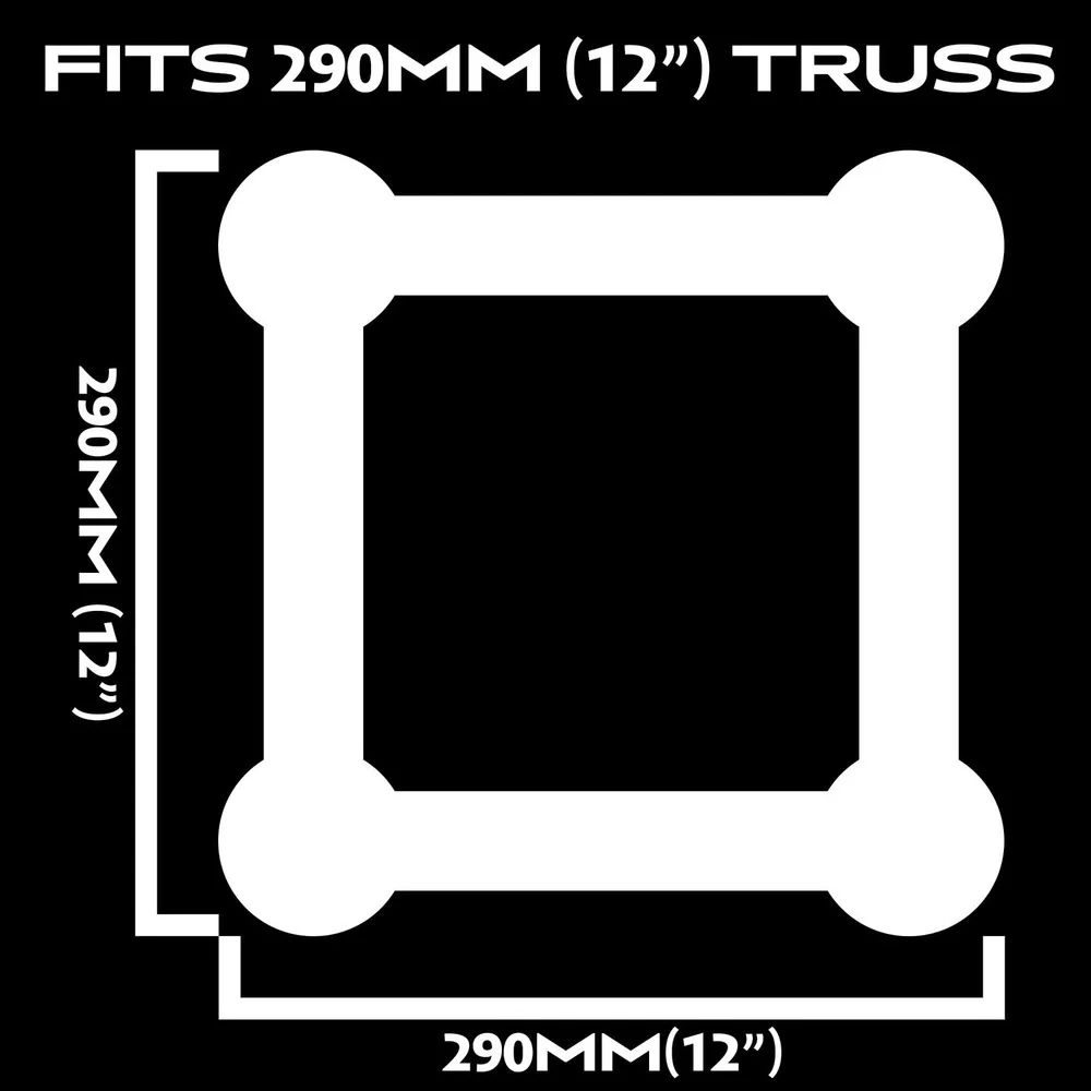 Scrim FX White Spandex Truss Cover 3m x 290mm Fits 10ft x 12in Box Truss Sock